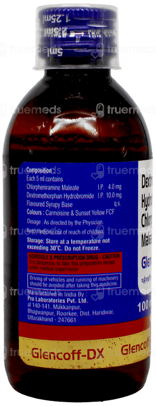 Glencoff Dx Syrup 100Ml